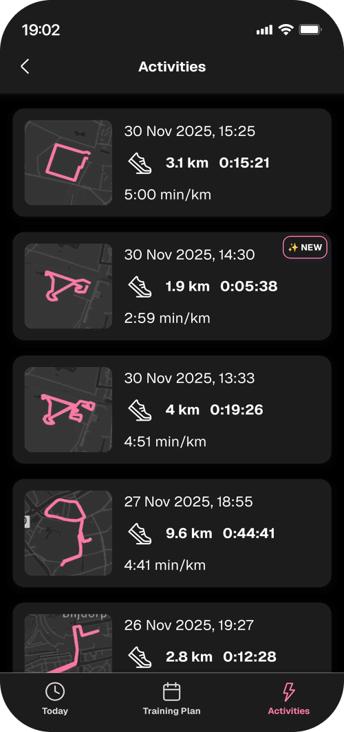 Ren app activities list